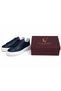 Fv006 Men's Navy Blue Genuine Leather Sneaker - 8