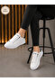 Unisex Orthopedic Comfortable Sneakers - White Black Stone-Embellished - 6