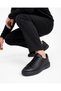 Men's Black Genuine Leather Sports Casual Daily Shoes – Comfortable and Stylish Design - 2