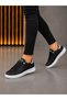 Unisex Faylon Sole Orthopedic Sports Shoes - Black White Stone - 6