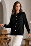 Buttoned Beard Cardigan N3328 Black - 2