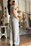 Gray Tomorrow Shiny Viscose Suit - 5