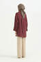 Guipure Detailed Lyocell Tunic - Burgundy - 4