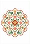 Eta Tile Flower Patterned Modern Woven Base Decorative Carpet Eta4116