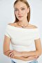 Basic Madonna Collar Slim Fit Blouse - 4
