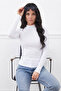 Basic High Neck Slim Fit Blouse - 3