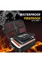 Morilian Unisex Black Lockable Fireproof Document Bag Fire & Water Resistant Safe Storage Organizer - 4