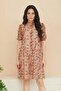 Floral Patterned Ruffled Mini Dress - 2
