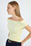 Basic Madonna Collar Slim Fit Blouse - 3
