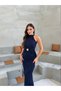 Beli Accessory Detailed Halter Neck Glittery Midi Dress - 2