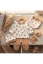 Teddy Bear Patterned 5-Piece Hospital Discharge Bodysuit Set