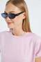 Basic Modal T-Shirt with Shoulder Padding - 5