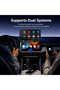 KM31 2in1 Wireless CarPlay Adapter Plug & Play Wireless CarPlay Converter with 5.8G/5G/2.4G Tri-Band WiFi, Bluetooth 5.0, 1080P Resolution, USB-C Adapter Included - 5