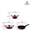 Vento Medium 5 Piece Cast Iron Cookware Set - 4