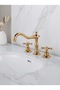 Bathroom Sink Faucet Built-In Gold Dore Gold Color Rustic Set of 3 New Imported with 7 Years Warranty - 3