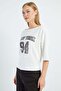 New York Printed Bat Sleeve Blouse - 4