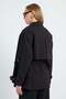 Beli Belted Double-Breasted Collar Oversize Trench Coat - 8