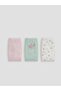 Floral Patterned and Embroidered Girls' 3-Piece Panties (S6)