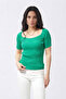 Ribbed Slim Fit Knitwear Blouse - 2