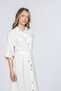 Women's Summer Ecru Armina Shoulder Tulle Detail Viscose Dress 50394 - 2