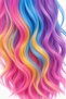 Long Wig with Bangs Hair 50 cm Mixed Color Party Costume Entertainment and Photography Accessory - 5