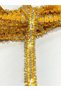 Sequin Pleated Ruffle Ribbon / Intermediate Model Satin Ruffle / 3-3.5 cm / 1 Meter