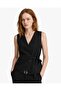 Oversize Polyviscon Vest with Tie Detail - 2