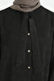 Jacquard Tunic with Scarf - Black - 3