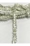 Sequin Pleated Ruffle Ribbon / Intermediate Model Satin Ruffle / 3-3.5 cm / 1 Meter