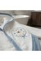 Unisex Baby Bathrobe Set 0-3 Months Koala Themed with Blue Edges - 3