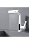 3-Mode Led Temperature Display Pull-Out Waterfall Faucet 360 °   Swivel Kitchen Bathroom Sink Faucet