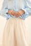 Elastic Waist Wide Leg Trousers Stone - 3