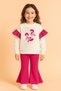 Girl's Top and Bottom Set Fuchsia Spanish Butterfly Seasonal