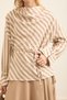 Degaje Collared Striped Blouse Taba - 2