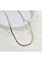 Xuping 3.5 mm Triangle Snake Chain Necklace 50 cm Rose - 2