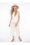 Two Mt Shop Quality Oval Collar Girls' Peplum Blouse - 3