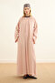 Drawstring Linen Dress Powder - 5
