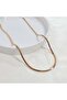 Xuping 3.5 mm Triangle Snake Chain Necklace 50 cm Rose