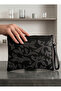 Stone-Embellished Portfolio Bag