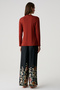 V-Neck Blouse and Trousers Set - 6