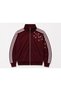 Sakura Embroidery Three Stripe Detailed Street Wear Y2K Zipper Jacket - 2