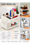 2-Tier Multi-Purpose Organizer Shelf – Kitchen, Bathroom, Makeup Table and Office Desktop Organizer White
