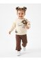 2-Piece Baby Girl Set with Cotton Ruffles and Floral Details - 4