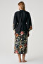 Patterned Robe and Nightgown with Lace Details - 5