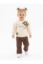 2-Piece Baby Girl Set with Cotton Ruffles and Floral Details - 2