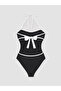 Nevavm Strapless Neck Tie Detailed Women's Swimsuit with a Difference - 2