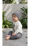 Bereli Embossed Hi Printed Baby Boy Top and Bottom 3-Piece Set - 4