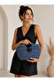 Blue Bag Raffia Hand Knitted - 3