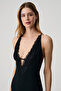 Patterned Robe and Nightgown with Lace Details - 8