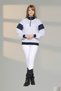 Women's Gray Navy Blue Stand Collar Half Zipper Sports Model Daily Use Sweatshirt - 6
